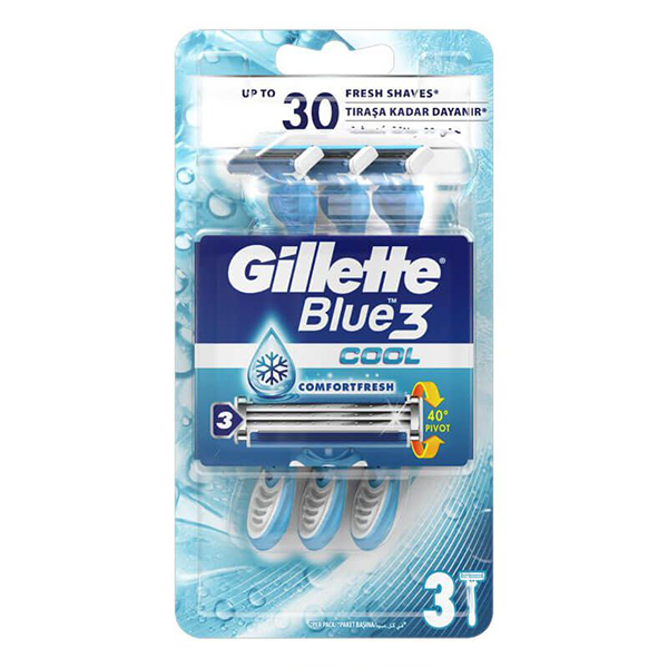 Gillette Blue3 Cool 3Pcs